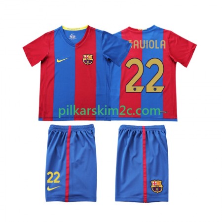 Koszulka FC Barcelona SAUIOLA 22 2006 2007 Retro Dziecięca Główna Koszulki Piłkarskie